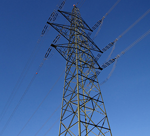 Eine Hochspannungleitung