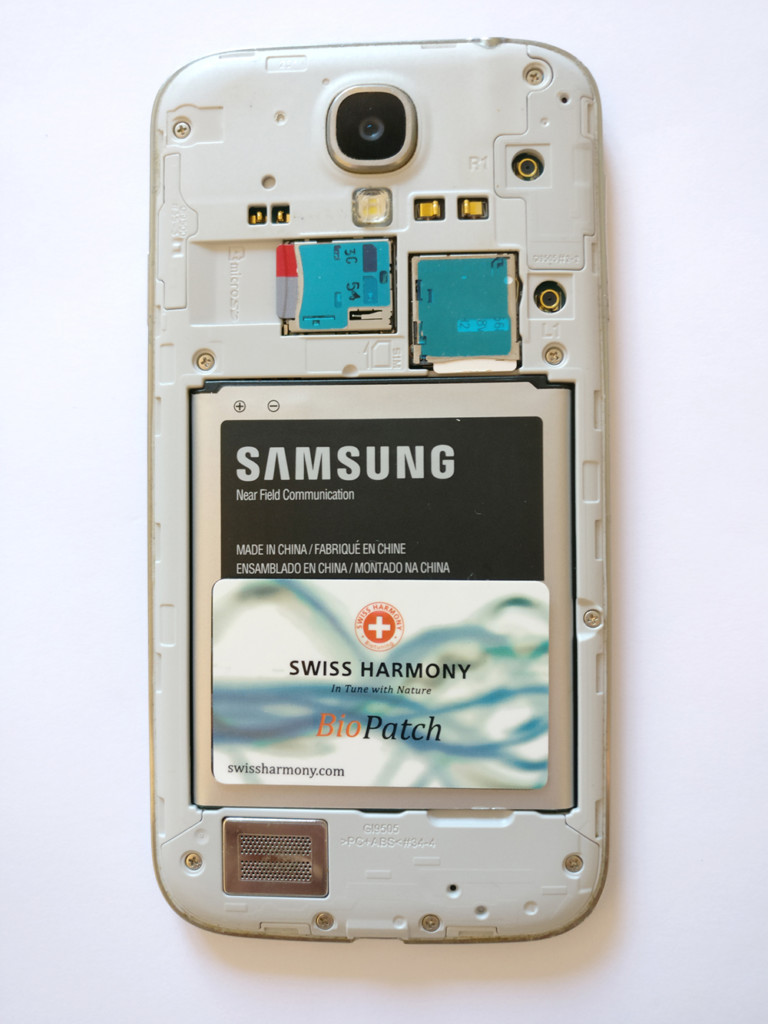 The BioPatch underneath the removed cover.