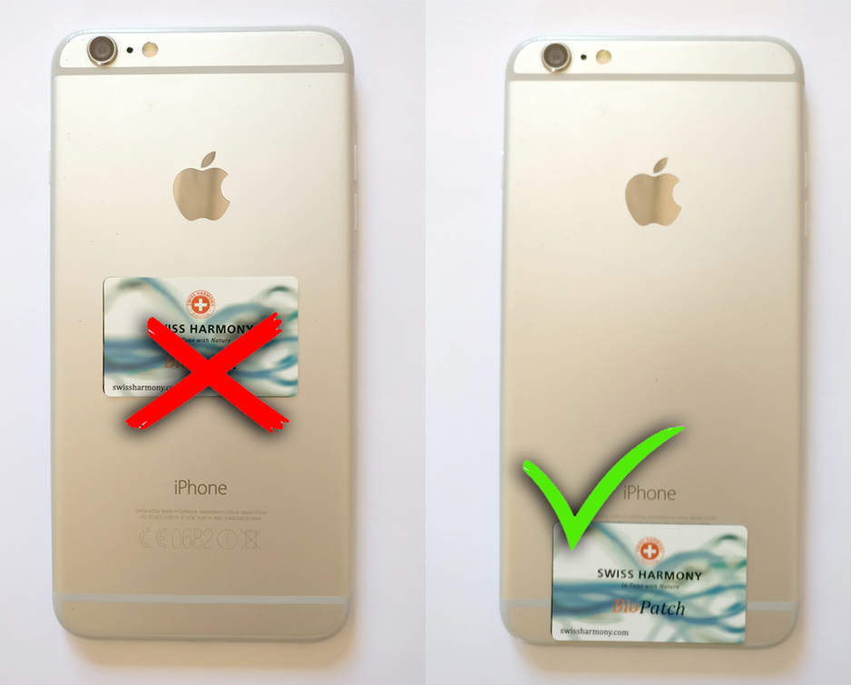 The BioPatch is covering a small portion of the plastic strip.